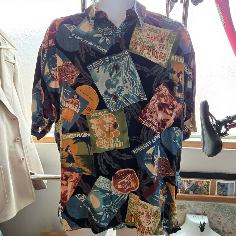 Kahala Aloha Hawaiian Shirt Multicolor Tropical Print